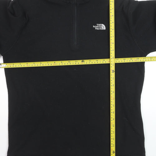 The North Face Men's Black Polartec Fleece 1/2 Zip Pullover Sweatshirt M