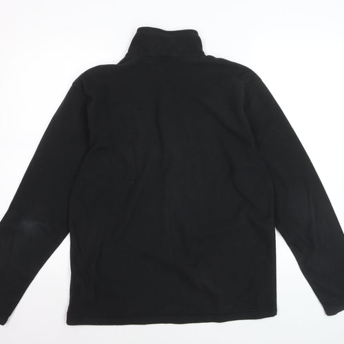 The North Face Men's Black Polartec Fleece 1/2 Zip Pullover Sweatshirt M