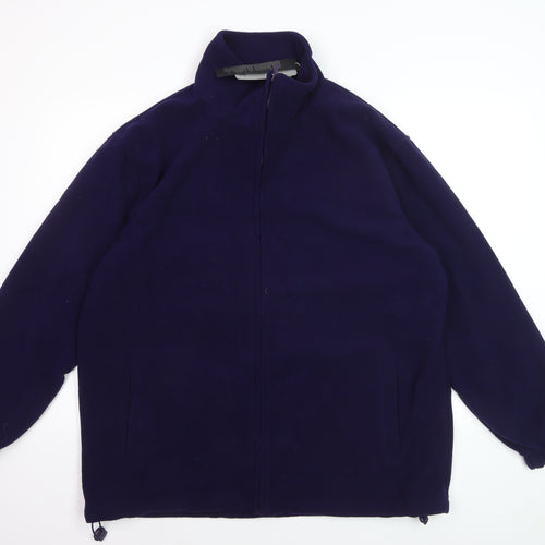 JBC Men’s Blue Full Zip Fleece Sweatshirt Jacket L