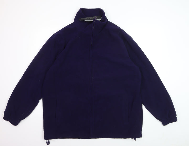 JBC Men’s Blue Full Zip Fleece Sweatshirt Jacket L
