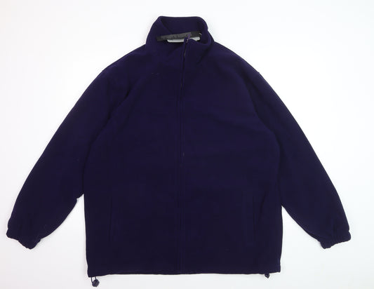JBC Men’s Blue Full Zip Fleece Sweatshirt Jacket L