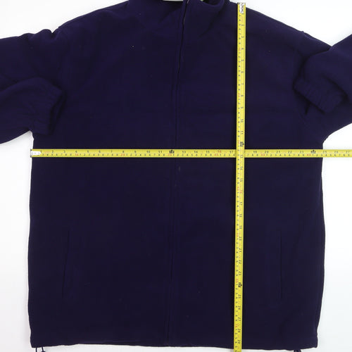 JBC Men’s Blue Full Zip Fleece Sweatshirt Jacket L