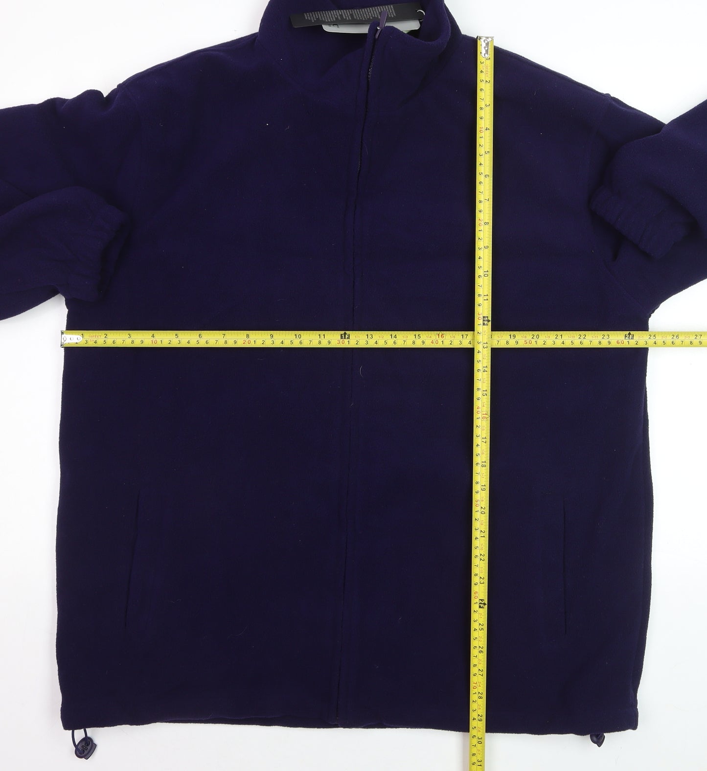 JBC Men’s Blue Full Zip Fleece Sweatshirt Jacket L