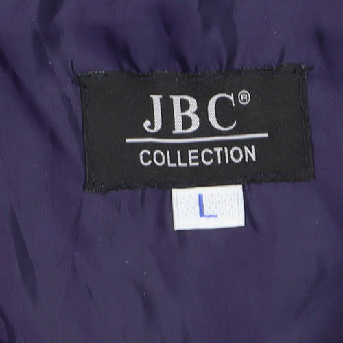 JBC Men’s Blue Full Zip Fleece Sweatshirt Jacket L