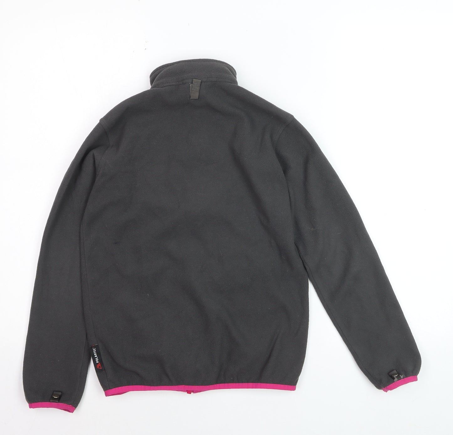 The North Face Girls Black Full Zip Fleece Hoodie Sweatshirt M 10-12 Years
