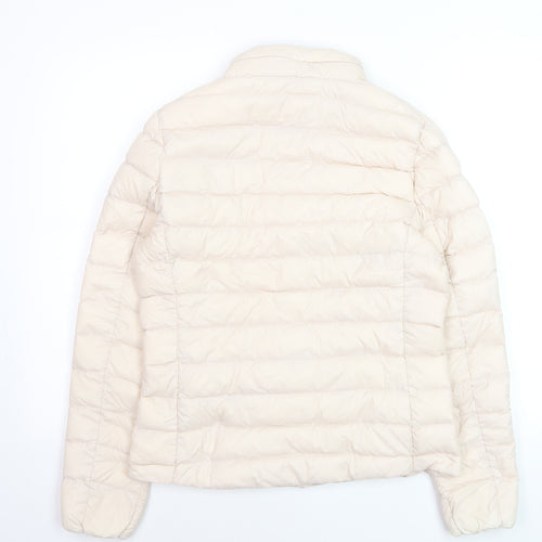 Marks and Spencer Women's Pink Puffer Jacket Size 10 Quilted Lightweight