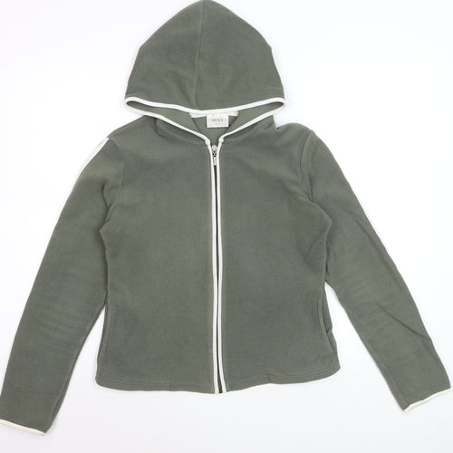 Next Women’s Green Full Zip Fleece Hoodie UK 10