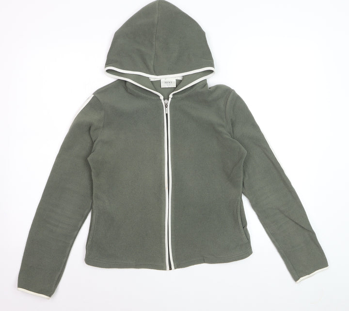 Next Women’s Green Full Zip Fleece Hoodie UK 10