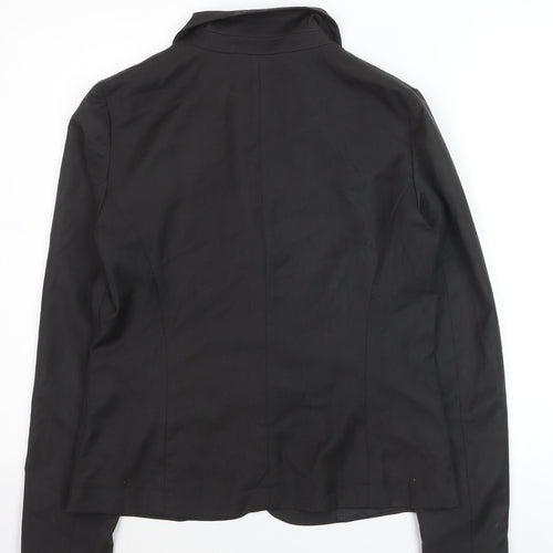 Milano Women Black Size 10 Classic Single-Breasted Blazer