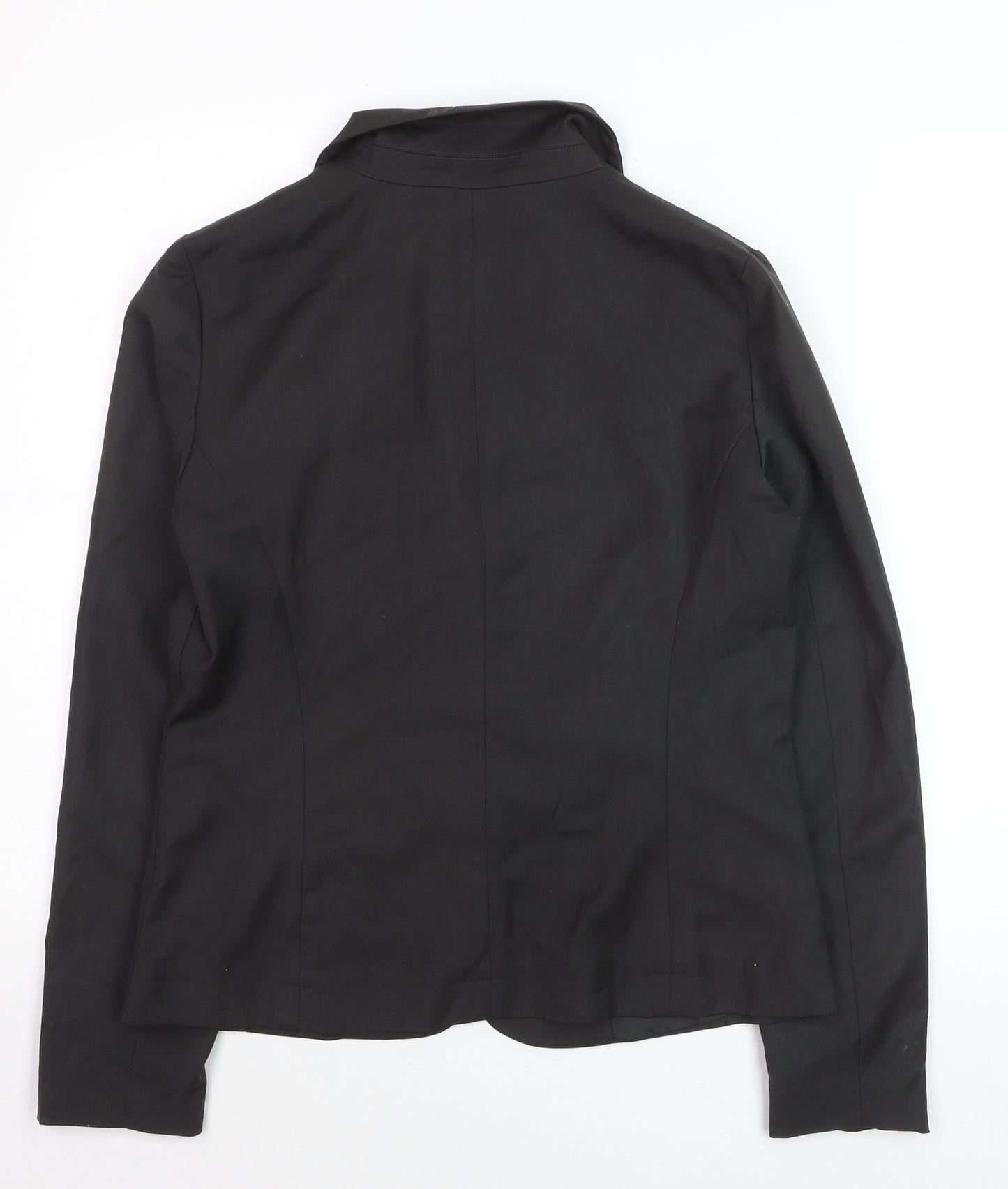 Milano Women Black Size 10 Classic Single-Breasted Blazer
