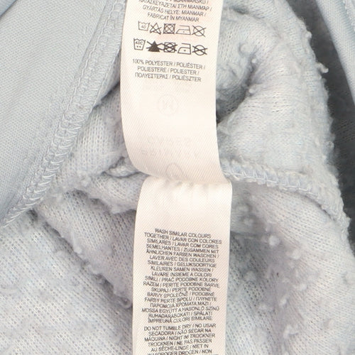Primark Cares Women Blue 1/4 Zip Fleece Pullover Sweatshirt M