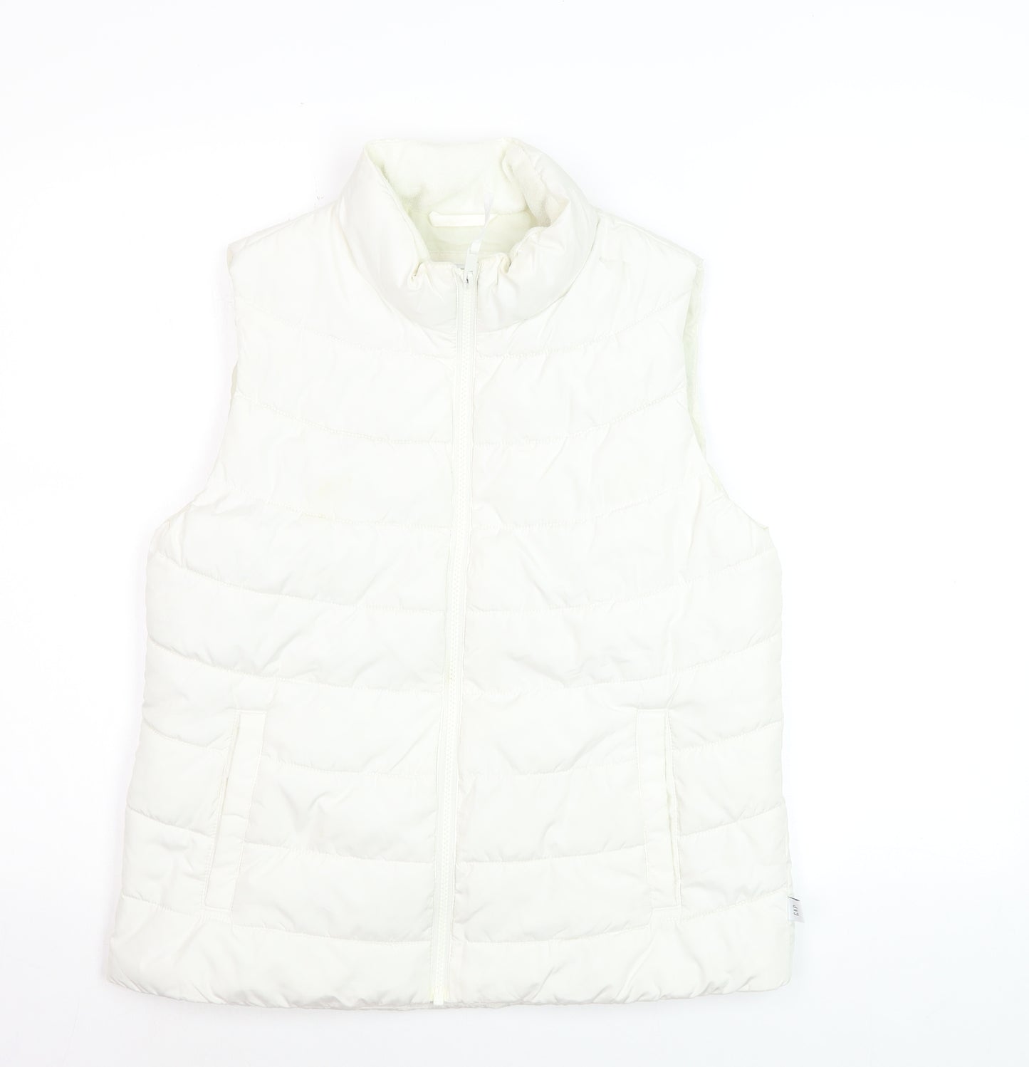 GAP Women’s White Puffer ColdControl Waistcoat Size S