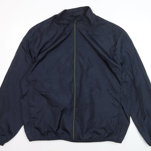 Tu Men Blue 2XL Lightweight Polyester Windbreaker Jacket