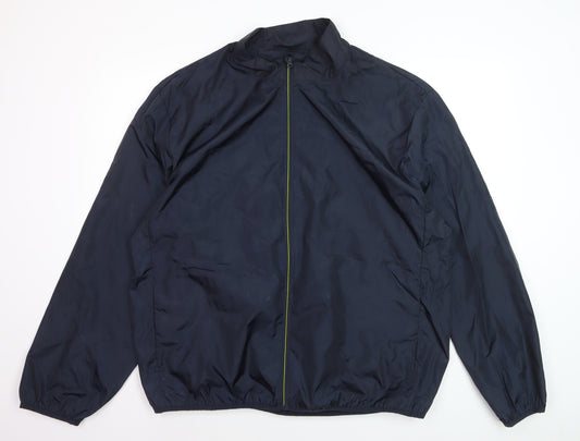 Tu Men Blue 2XL Lightweight Polyester Windbreaker Jacket