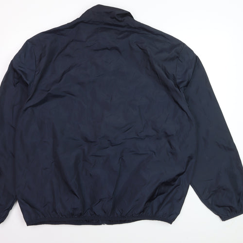 Tu Men Blue 2XL Lightweight Polyester Windbreaker Jacket