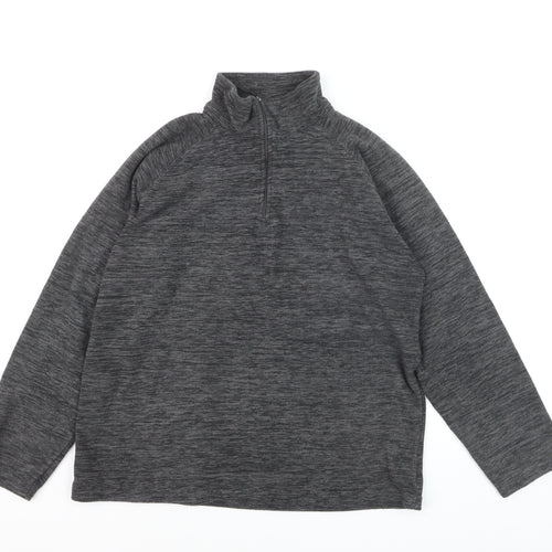 Mountain Warehouse Men's Grey Fleece 1/4 Zip Pullover Sweatshirt M