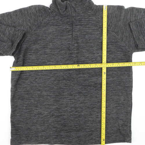Mountain Warehouse Men's Grey Fleece 1/4 Zip Pullover Sweatshirt M