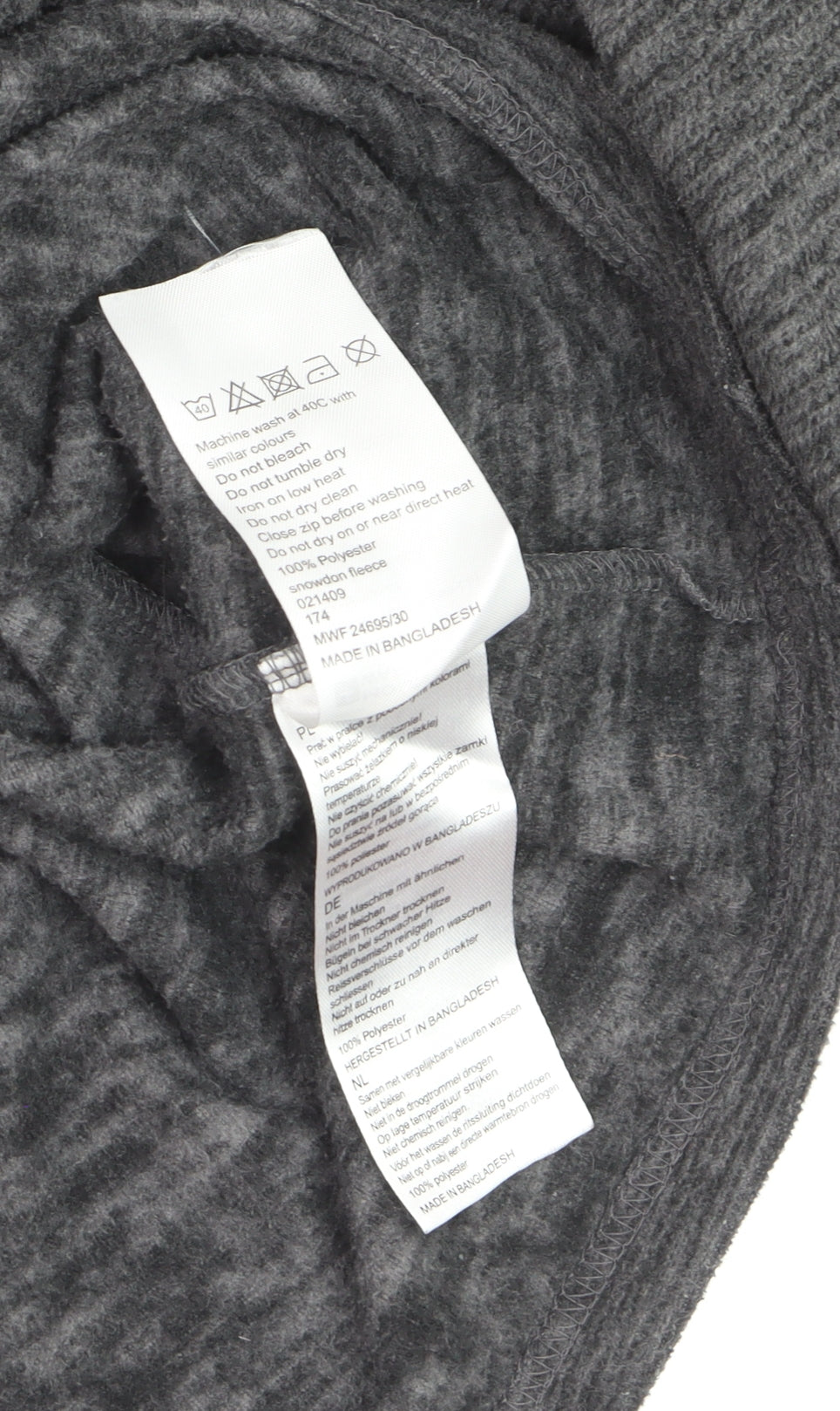 Mountain Warehouse Men's Grey Fleece 1/4 Zip Pullover Sweatshirt M