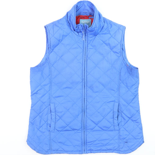 Tulchan Women's Blue Quilted Lightweight Waistcoat Size 16
