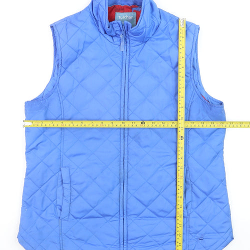 Tulchan Women's Blue Quilted Lightweight Waistcoat Size 16
