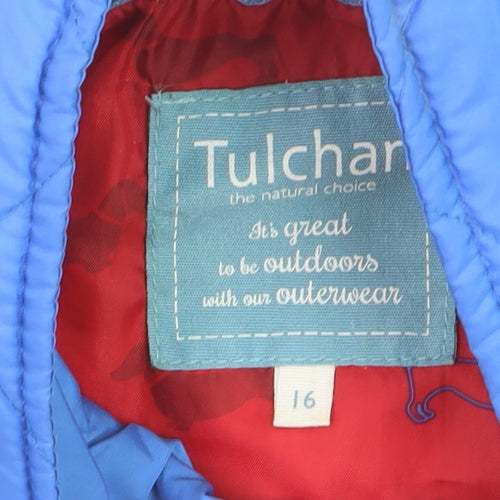 Tulchan Women's Blue Quilted Lightweight Waistcoat Size 16