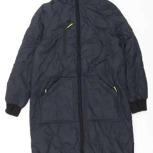 Marks and Spencer Women’s Black Long Hooded Puffer Coat Size 10