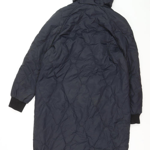 Marks and Spencer Women’s Black Long Hooded Puffer Coat Size 10