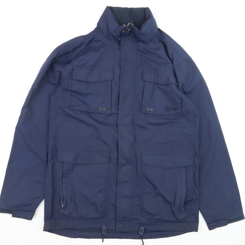 Hi Gear Men's Blue Waterproof Parka Jacket Size L Regular Fit