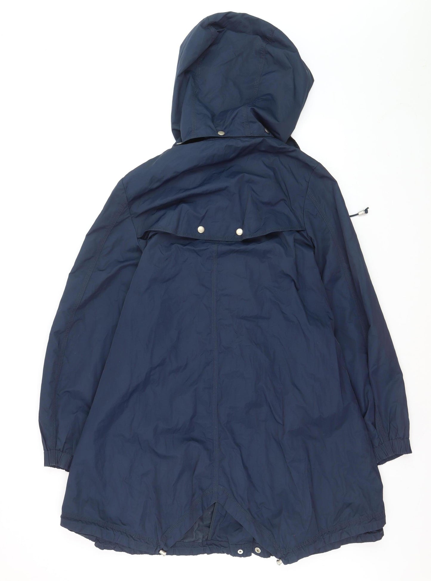 Marks and Spencer Women's Blue Hooded Parka Coat Size 10