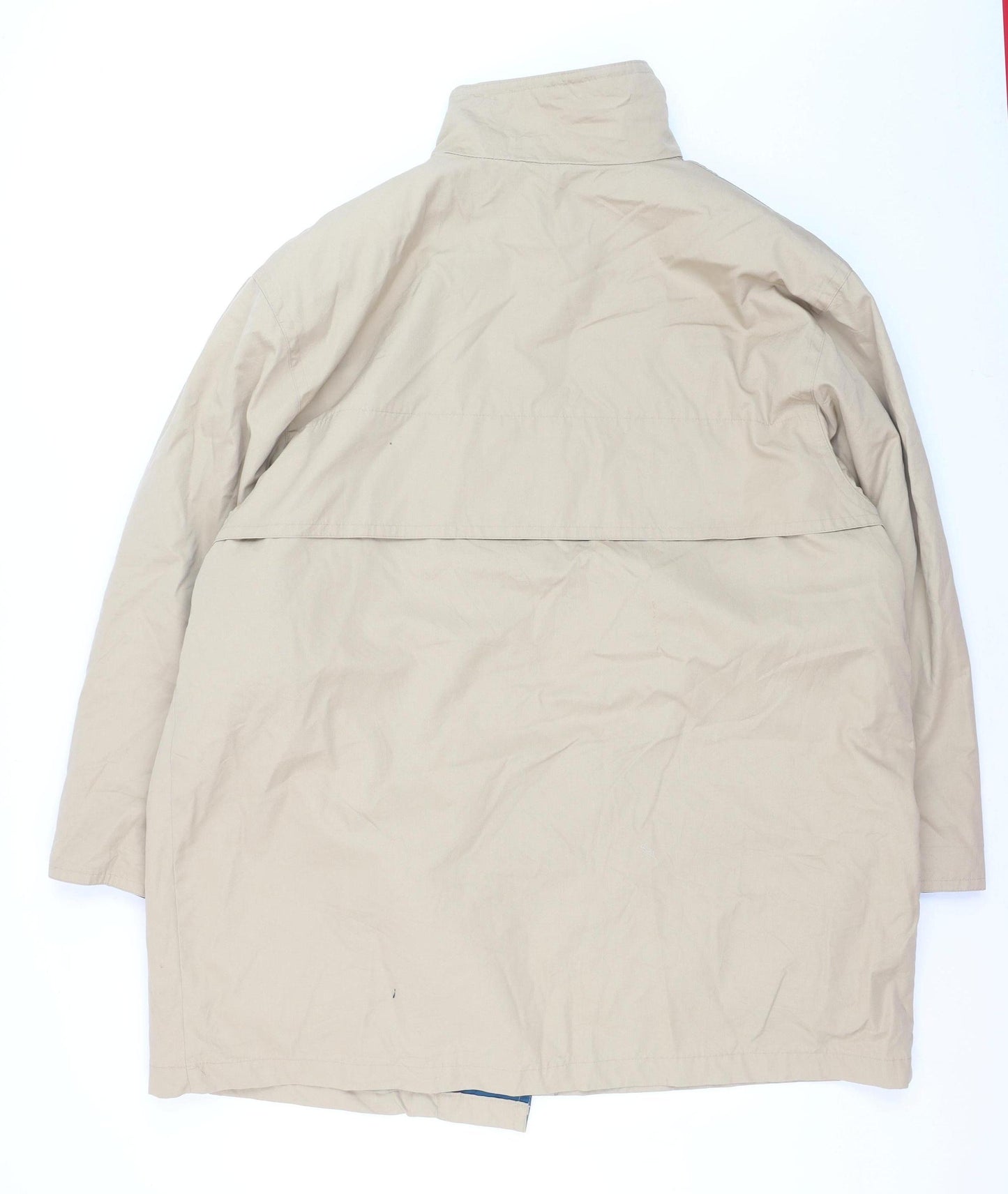 London Fog Women's Beige Mid-Length Rain Coat L Lightweight Classic
