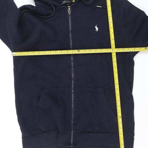 Ralph Lauren Men’s Navy Blue Full Zip Hoodie XL Cotton Fleece