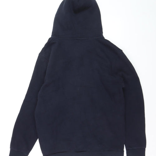 Ralph Lauren Men’s Navy Blue Full Zip Hoodie XL Cotton Fleece