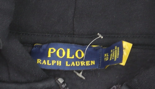 Ralph Lauren Men’s Navy Blue Full Zip Hoodie XL Cotton Fleece
