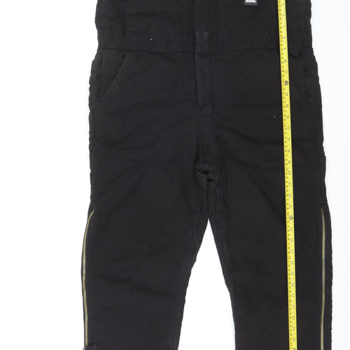 Berne Youth Black Insulated Snow Pants Lined Outdoor Bib Trousers Teen L