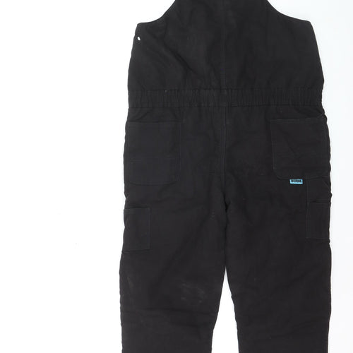 Berne Youth Black Insulated Snow Pants Lined Outdoor Bib Trousers Teen L