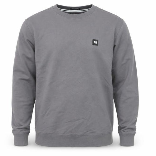 Weekend Offender Men's Grey Regular Fit Cotton Crew Neck Sweatshirt M