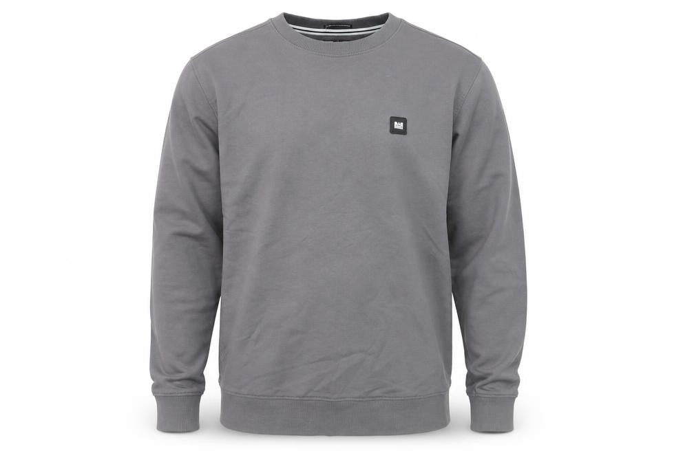 Weekend Offender Men's Grey Regular Fit Cotton Crew Neck Sweatshirt M