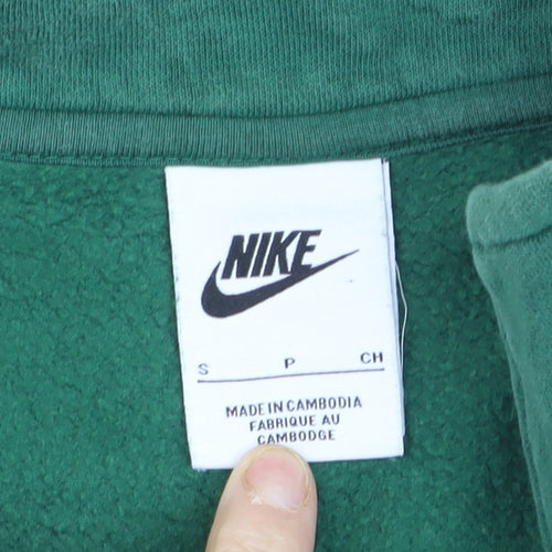 Nike Men’s Green 1/2 Zip Fleece Sweatshirt Small Regular Fit