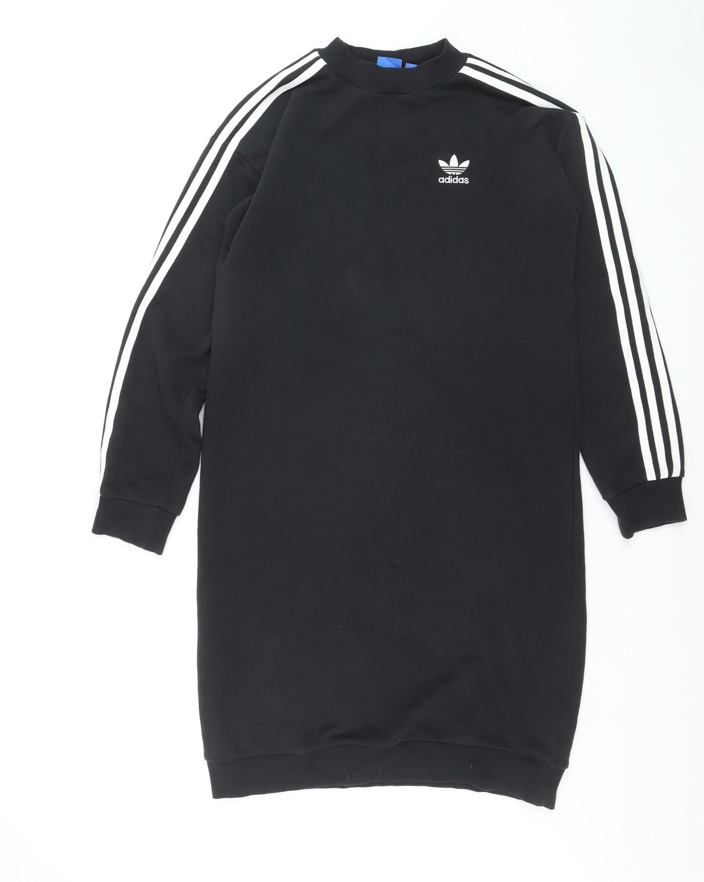 Adidas Womens Black Size 8 T-Shirt Dress Long Sleeve Casual