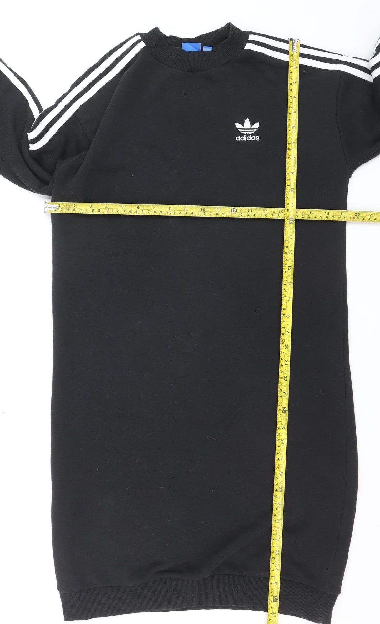 Adidas Womens Black Size 8 T-Shirt Dress Long Sleeve Casual