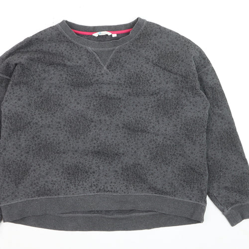 Boden Women Grey Pullover Sweatshirt L Soft Textured Casual Wear