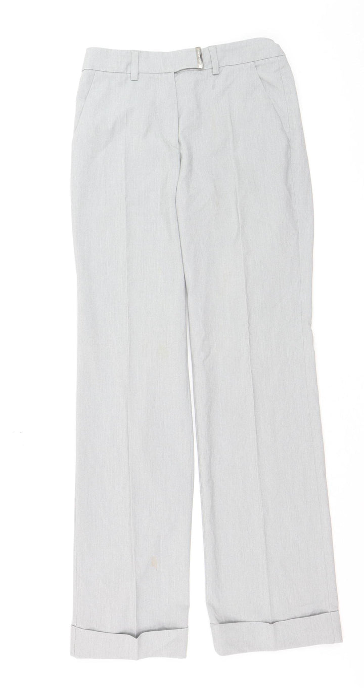 Versace Jeans Couture Women's Grey Slim Fit Trousers Size 12