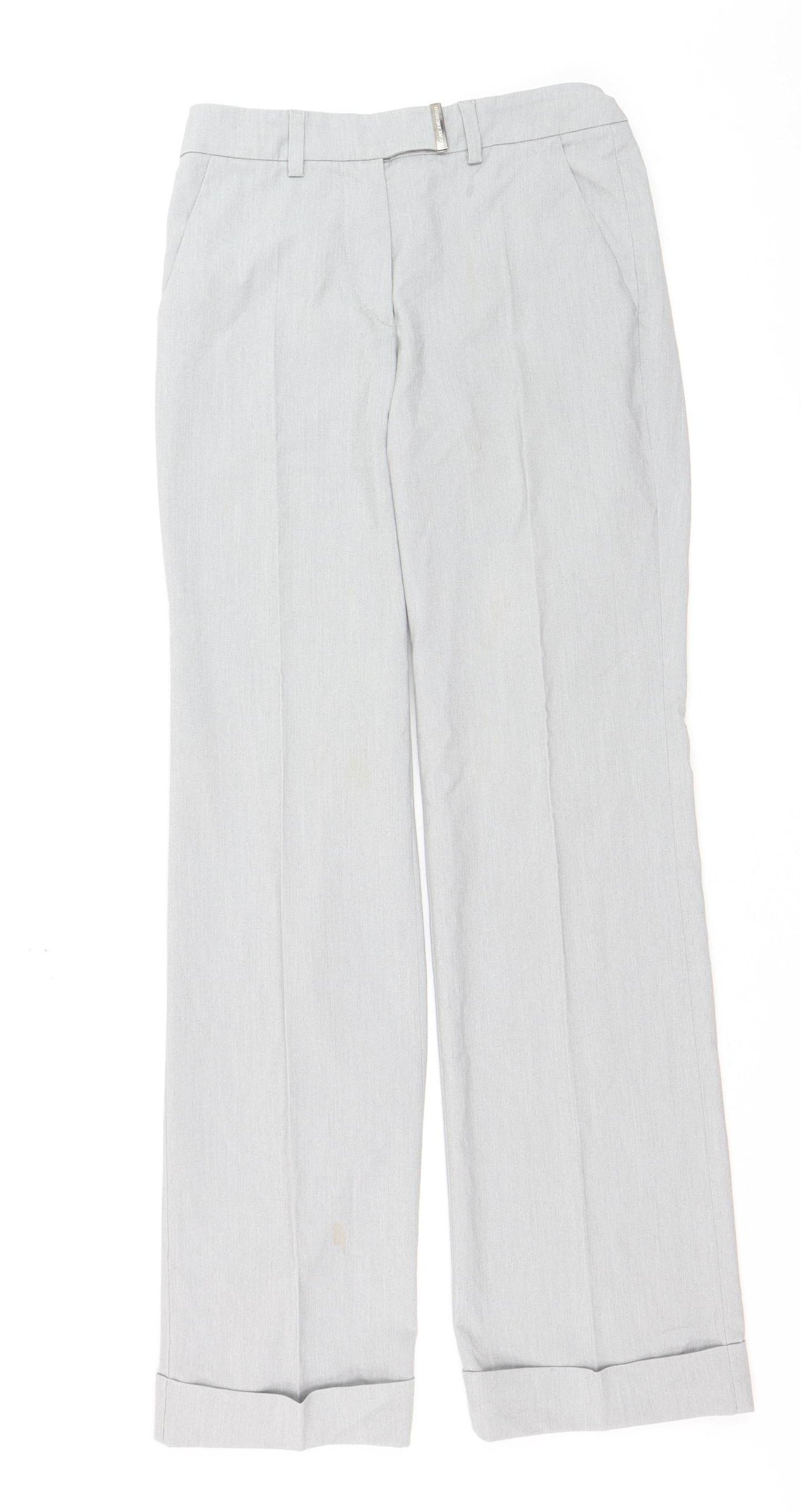 Versace Jeans Couture Women's Grey Slim Fit Trousers Size 12