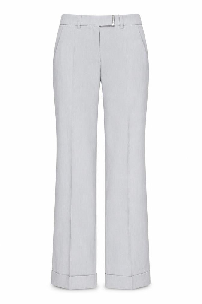 Front view of Versace Jeans Couture Women's Grey Slim Fit Trousers, size 12