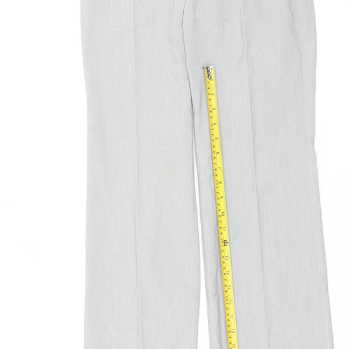 Versace Jeans Couture Women's Grey Slim Fit Trousers Size 12