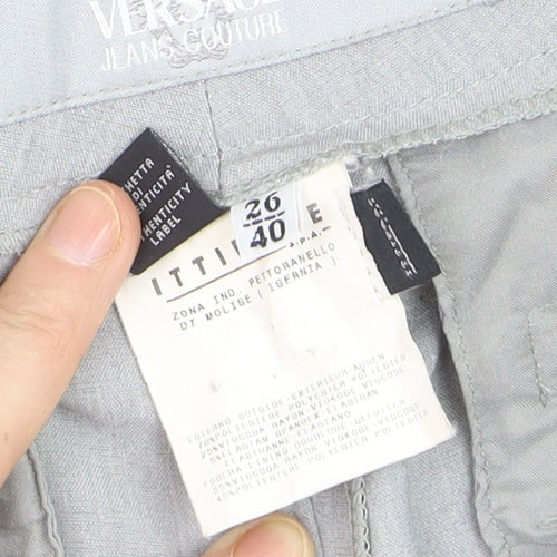 Versace Jeans Couture Women's Grey Slim Fit Trousers Size 12