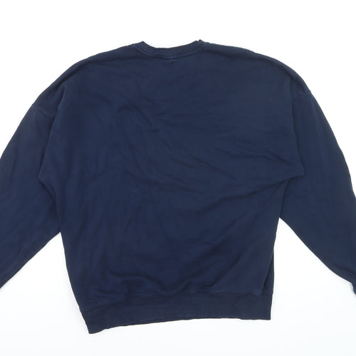 Gymshark Mens Navy Blue Crew Neck Pullover Sweatshirt S