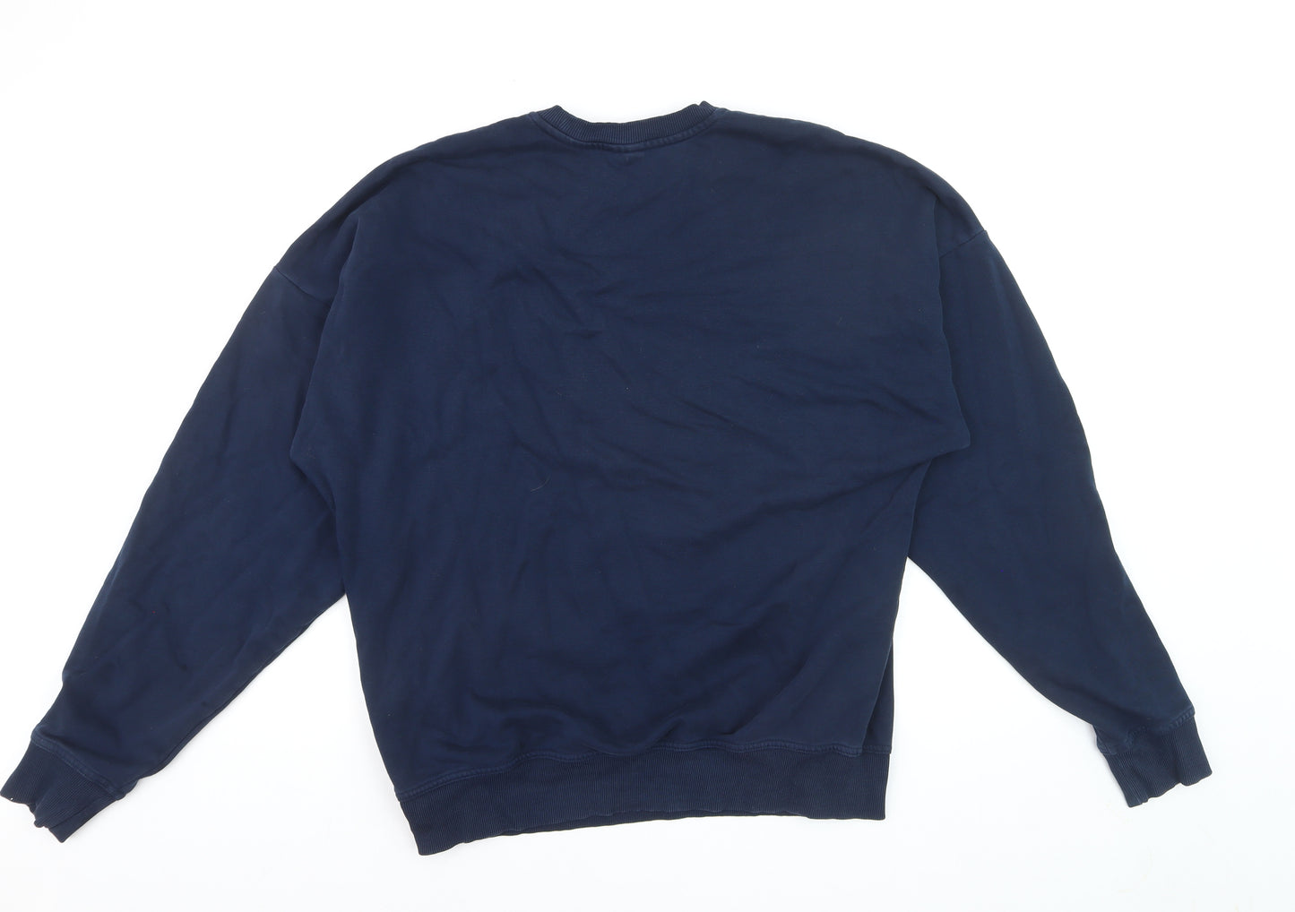 Gymshark Mens Navy Blue Crew Neck Pullover Sweatshirt S