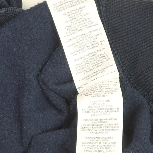 Gymshark Mens Navy Blue Crew Neck Pullover Sweatshirt S