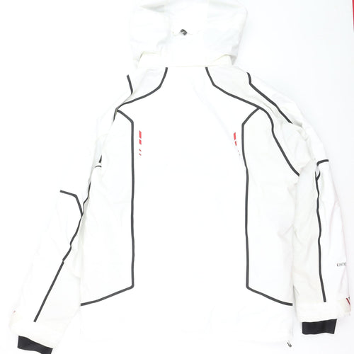 Eider Men's White L Waterproof Ski Jacket Hooded Insulated Lined